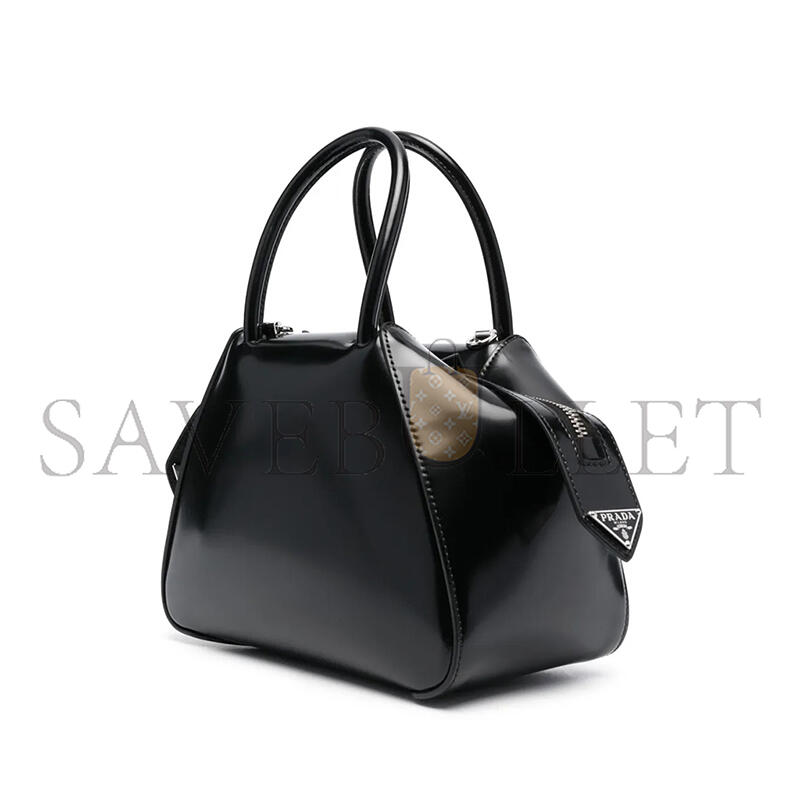 PRADA SMALL BRUSHED LEATHER PRADA SUPERNOVA HANDBAG 1BA366 (25.5*18*13.5cm) 